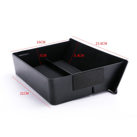 Car Style Center Console Storage Box Drawer Tray For Tesla Model S/ X Black