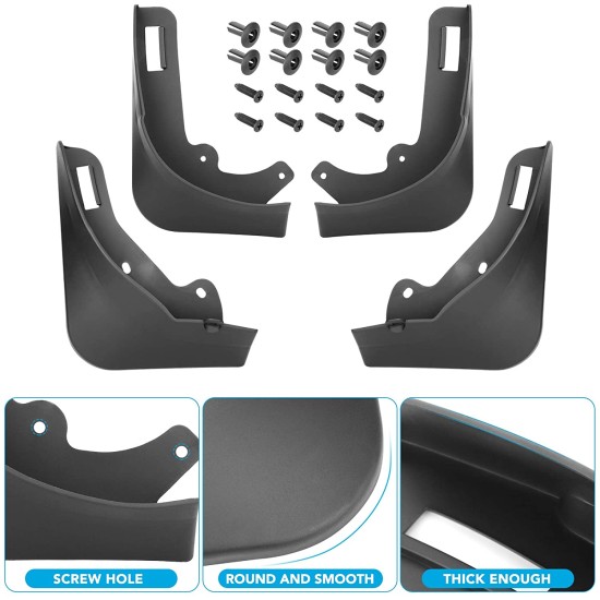 Mud Flaps Splash Guards For Tesla Model Y No Drilling Required Mud  Guard Modification Accessories 4-piece set