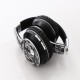 BT Headset Graffiti Pattern Head-mounted Wireless Bluetooth Headphone Universal for PC and Phone Plug-in Card Foldable Black and silver