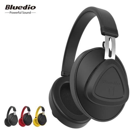 Bluedio TM wireless Bluetooth Headphone with Microphone Monitor Studio Headset for Music and Phones Support Voice Control black