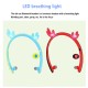 Creative LED Cartoon Luminous Elk Ear 5.0 Foldable In-ear Wireless Bluetooth Headset red