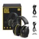 Electronic Bluetooth Earmuffs Noise Reduction Ear Protective for Professional Shooting Training