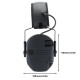 Foldable Anti-Noise Earmuffs Soundproof Ear Defenders for Shooting Ear Defender Electronic Shooting Earmuff Ear Protect black