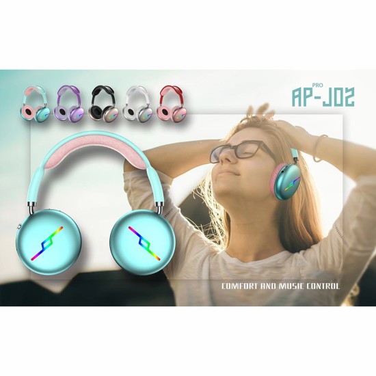 Head-mounted Bluetooth-compatible  Headset Stereo Low-latency Noise Cancelling Gaming Wireless Earphones With Breathing Light black