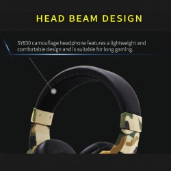 Headset Wired Earphone Gaming Headset USB Luminous Gamer Stereo Headphone Folding Headset blue