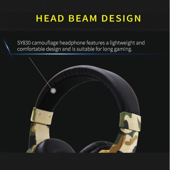 Headset Wired Earphone Gaming Headset USB Luminous Gamer Stereo Headphone Folding Headset blue