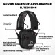 Intelligent Noise Reduction Earmuffs Ear Protective Acoustic Hood For Professional Shooting Training