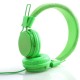 Kids Wired Ear Headphones Stylish Headband Earphones for iPad Tablet  purple