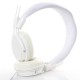 Kids Wired Ear Headphones Stylish Headband Earphones for iPad Tablet  white