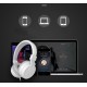 Stereo Earphones Foldable Sports Headphones with Mic for PC Laptop Tablet Smart Phone black