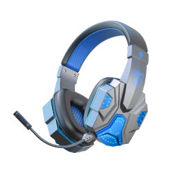 Sy-t830 Wireless Bluetooth Headset Low-latency Luminous E-sports Gaming Earphone Dark Blue