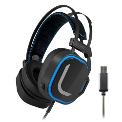 V10 Wired Headset with Microphone Stereo Lightweight Colorful RGB Gaming Headphones Black