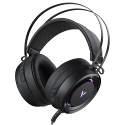 VH500C Gaming Headset Virtual 7.1 Surround Sound Headphone RGB Led Light 50mm Driver Unit With Mic Black