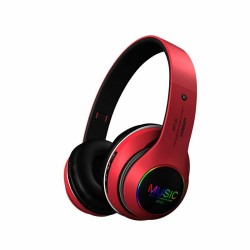 Wireless Bluetooth 5.0 Headphones Foldable Headset Earphones Noise Cancelling Sport Earphone red