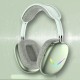 Wireless Head-mounted  Bluetooth-compatible  Earphones Noise-canceling Led Luminous Mobile Phone Computer Universal Headset Gaming Headphones White