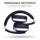 Wireless Headphones Bluetooth Headset Foldable Stereo Gaming Earphones with Microphone Support TF Card for IPad Mobile Phone red