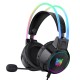 X15pro Head-mounted Computer Headset Dynamic RGB Wired Earphones with HD Noise Reduction Mic Chicken-eating Game Black