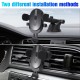 Car Dashboard Cell Phone Holder 360-degree Rotation Stand Vent Mount Bracket Black