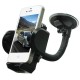 Car Phone Mount 360° Rotatable Cell Phone Holder Car Air Vent Bracket Dashboard Support Windshield Mount Adjustable Angle for Car Navigation  black