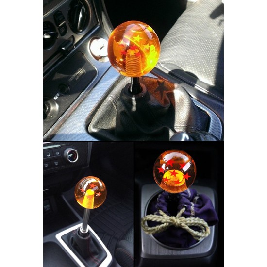 Creative Dragon Ball Universal Manual Gear Shift Knob Stick Acrylic Shifter Lever Head 7 stars