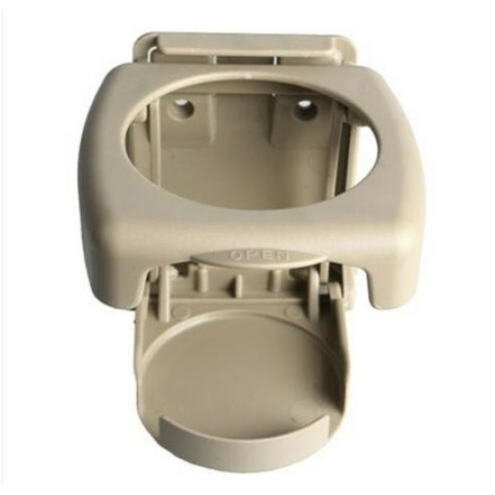 Foldable Car Cup Holder Portable ABS Beverage Holder Cup Bracket Beige