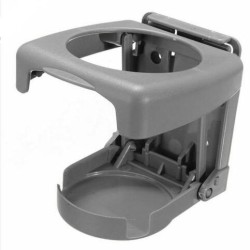 Foldable Car Cup Holder Portable ABS Beverage Holder Cup Bracket gray