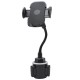 Gravity Linkage Mobile Phone Bracket Stable Cup Phone Holder 360-degree Rotation Black Silver