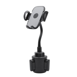 Gravity Linkage Mobile Phone Bracket Stable Cup Phone Holder 360-degree Rotation Grey Silver