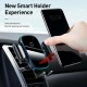 Infrared Induction Automatic Locking Car Phone  Holder Bracket Wireless Charger Mobile Smartphone Support Cell Phone Stand black