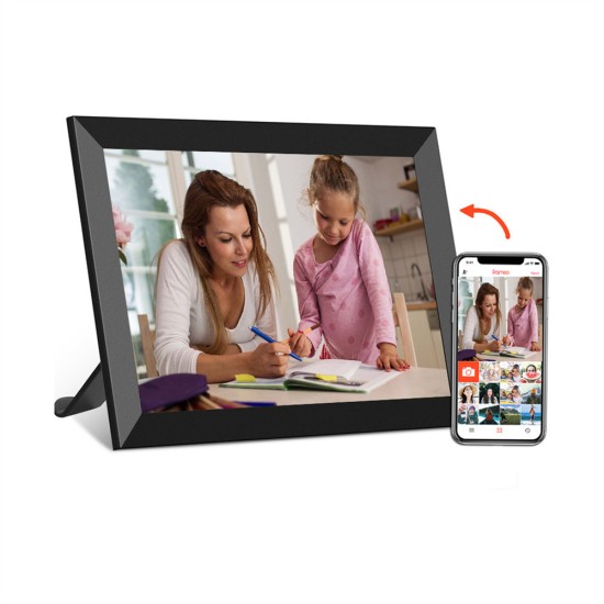 10.1 inch Digital Photo Frame 16GB Memory Frameo System Smart Wifi Touch-screen Cloud Frame Black