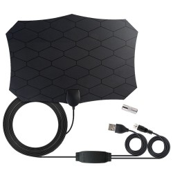 120 Miles Digital TV Antenna 25DB HDTV Antenna with Amplifier Signal Booster Radius Fox DVB-T2 Indoor Satellite Grid Aerial As shown