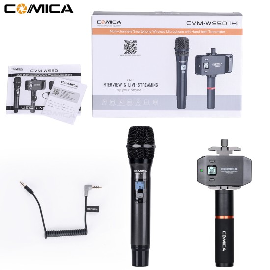 CVM-WS50H Smartphone Wireless Microphone + Hand-held Transmitter black