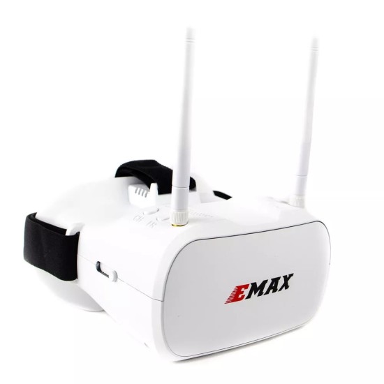 Emax Tinyhawk 5.8G 48CH Diversity FPV Goggles 4.3 Inches 480*320 Video Headset With Dual Antennas 4.2V 1800mAh Battery For RC Drone 5.8G