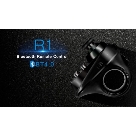 Game Controller R1 Mini Ring Bluetooth4.0 Rechargeable Wireless VR Remote Game Controller Joystick Gamepad for Android 3D Glasses black