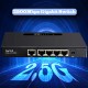 2500/1000mbps 2.5g Desktop Gigabit Network Switch Gigabit Hub Ethernet Splitter 8pin 5-port US Plug