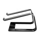 Aluminum Alloy Notebook Bracket Raise Computer Desktop Metal Base Heat Dissipation Anti-Skid Stand Silver