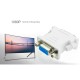 DVI-I 24+5 Pin Dvi To Vga Male To Female Video Converter Adapter For Pc Laptop For Graphics Cards White