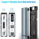 Dual Protocol Hard Disk Box M.2 NVME/SATA NGFF SATA Type-c Mobile External Drive Case Adapter Ordinary