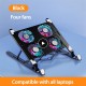 Foldable Laptop Holder Stand Cooling Pad Table Bracket with Radiator Silent Fan 2 fan models