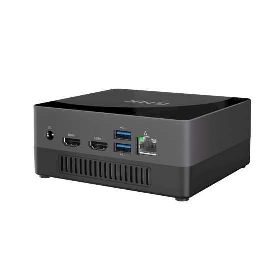 KB2 Mini PC Computer Host Square Windows/10 Linux  Black