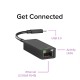 Metal Usb 3.0 To 2500m Gigabit Lan Ethernet  Cable  Adapter Portable Connector Black