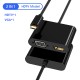 Type C to Hdmi Vga 2-in-1 Adapter Usb C to Hdmi 4k Vga 1080p Converter Black