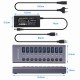 Usb 3.0 Hub 10-port Hub Docking Station with Independent Switch Usb Splitter for Pc Laptop Accessories EU Plug