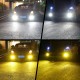 1 Pair Aluminum Car V6 High-brightness Dual-color Fog Lamp Car Light 5202