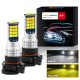 1 Pair Aluminum Car V6 High-brightness Dual-color Fog Lamp Car Light 5202