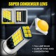 1 Pair Aluminum Car V6 High-brightness Dual-color Fog Lamp Car Light H10