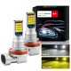 1 Pair Aluminum Car V6 High-brightness Dual-color Fog Lamp Car Light H11