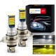 1 Pair Aluminum Car V6 High-brightness Dual-color Fog Lamp Car Light H4