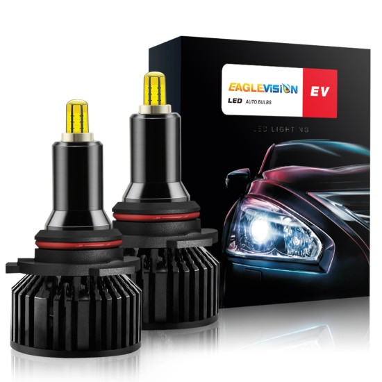 1 Pair Aluminum V8 Led Car Headlights Led Headlights Bulbs Car High Power Headlight 9012