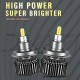 1 Pair Metal Car Headlight Bulbs G12 8 Sides 360 Degree H4 H7 9005 Led Car Lamp Universal